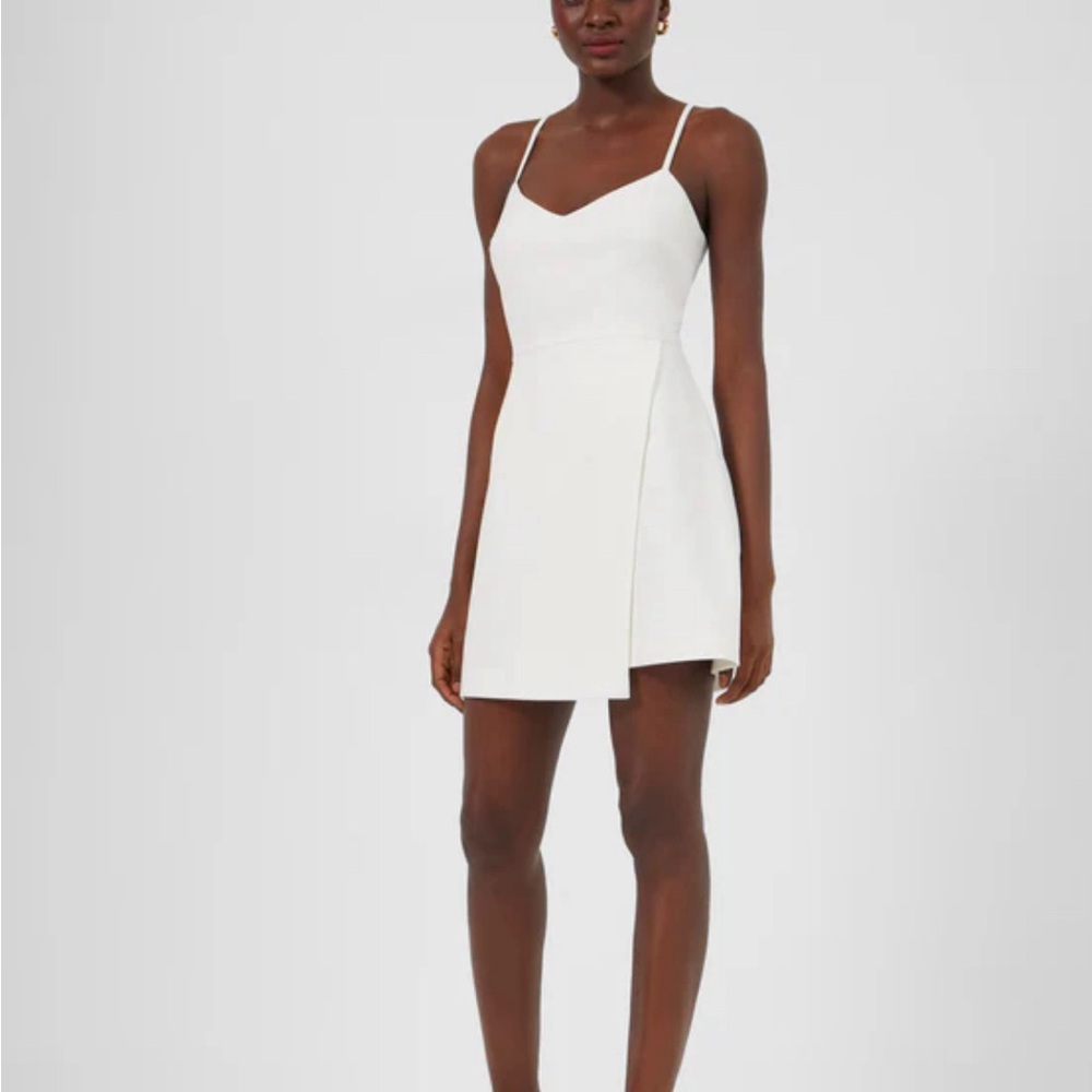 NWT French Connection Whisper Envelope Dress- White Size 6